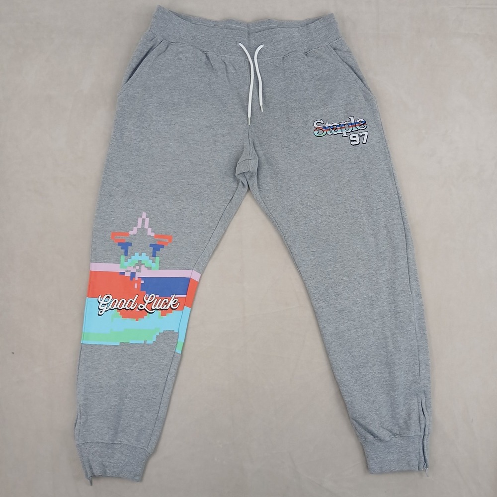 Jeff Staple Large Jogging Pants‎ Gray 34x28 Hip Hop Streetwear Pigeon